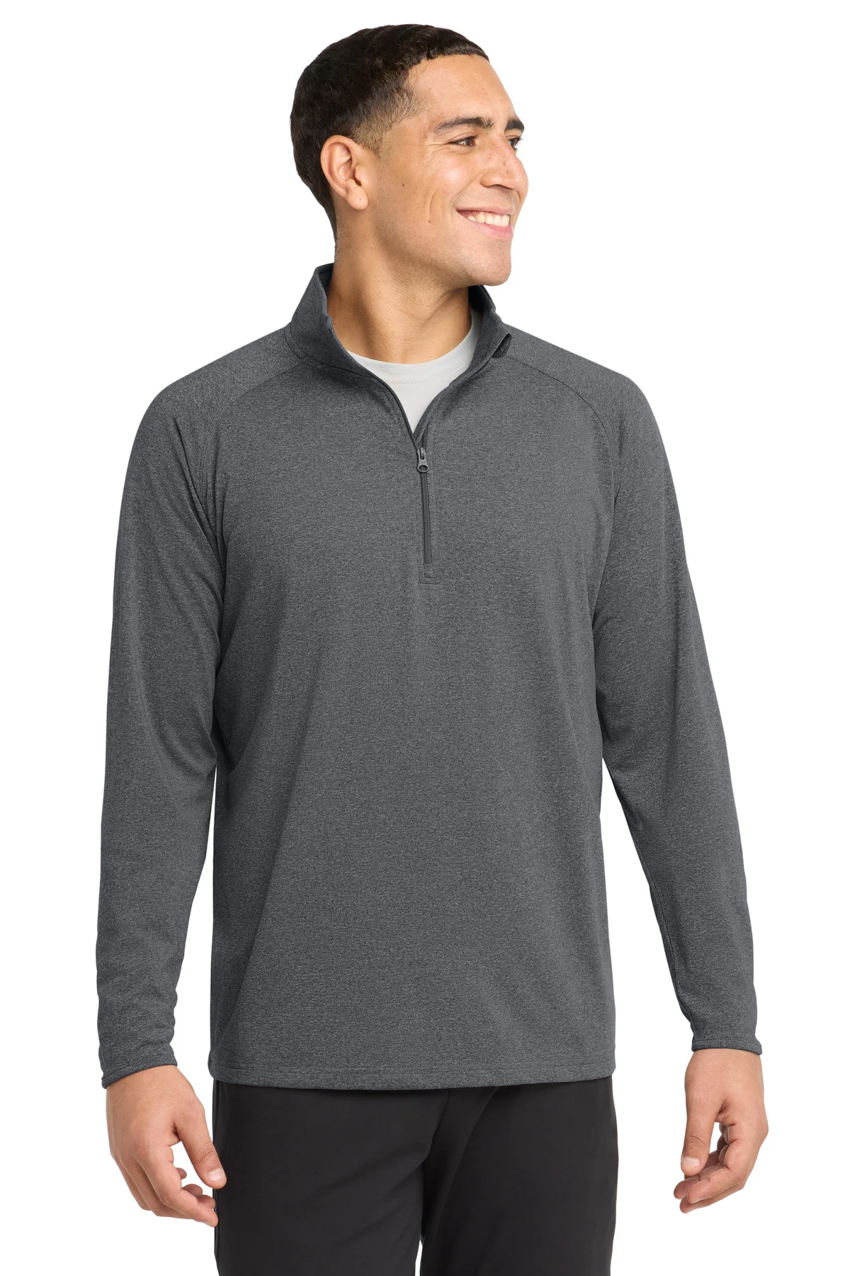 Sport-Tek Tall Sport-Wick Stretch 1/4-Zip Pullover