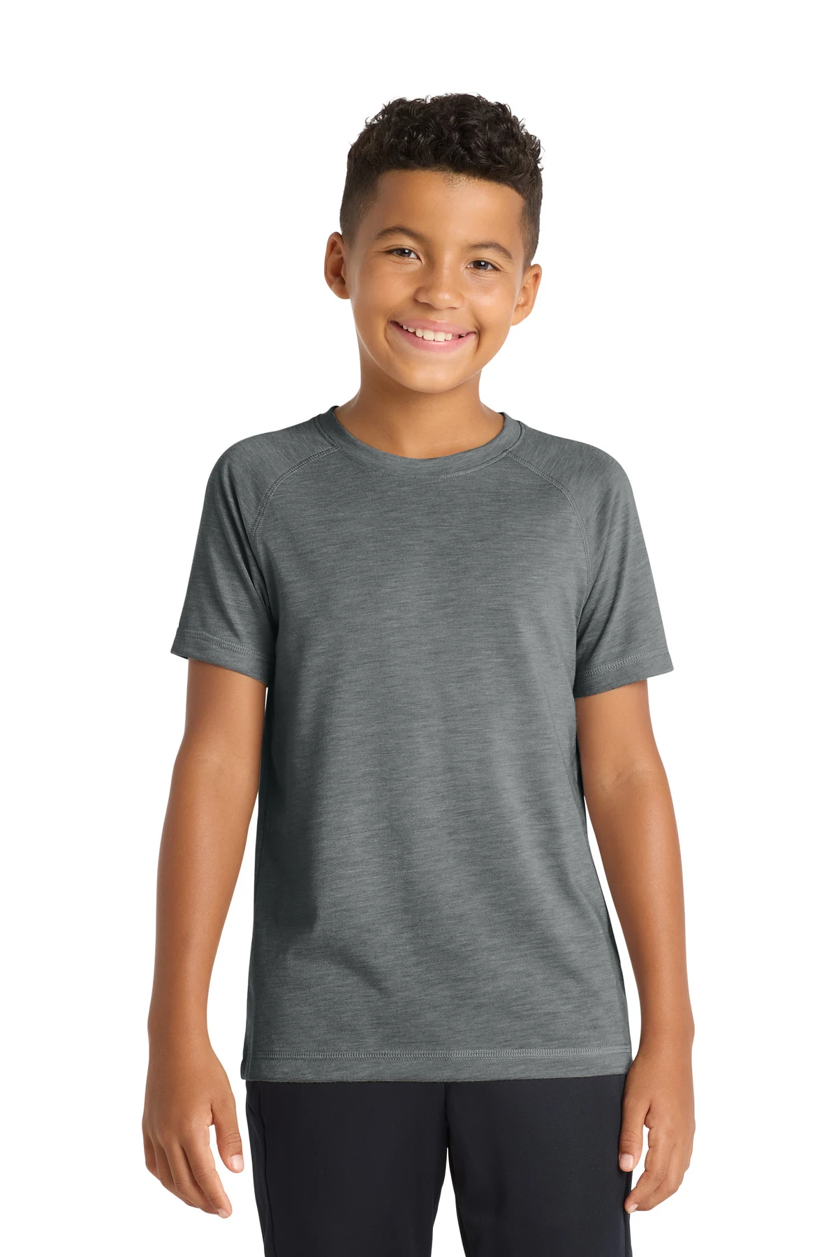 Sport-Tek Youth PosiCharge Tri-Blend Wicking Raglan Tee