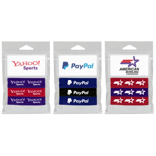 3-Pack 3/4" Fold Over Hair Tie on Backer Card