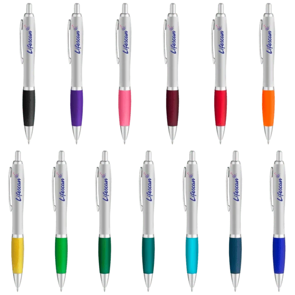 Curvaceous Silver Matte Gel Pen