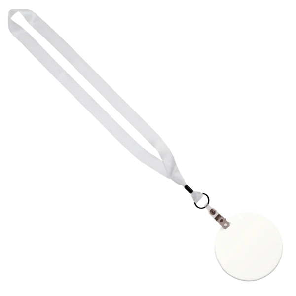 3/4" Sublimated Lanyard with 4" Round ID Badge