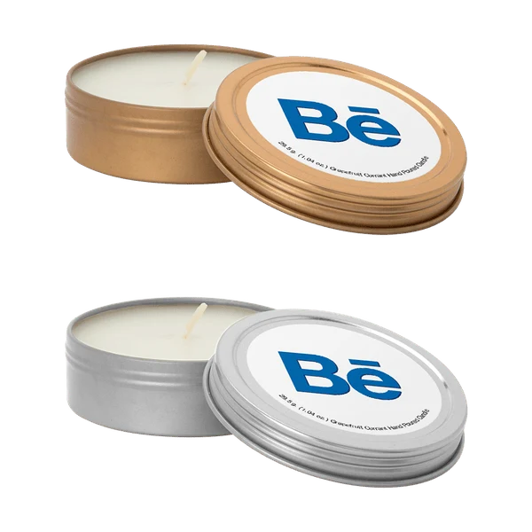 Custom 2 oz. Scented Candle in Screw-Top Metal Tin