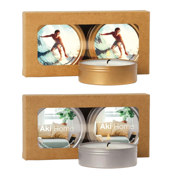 Scented Candle 2-Pack in Kraft Window Box