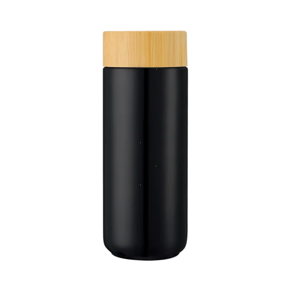 Williston 10oz Double Wall Ceramic Mug w/Bamboo Lid
