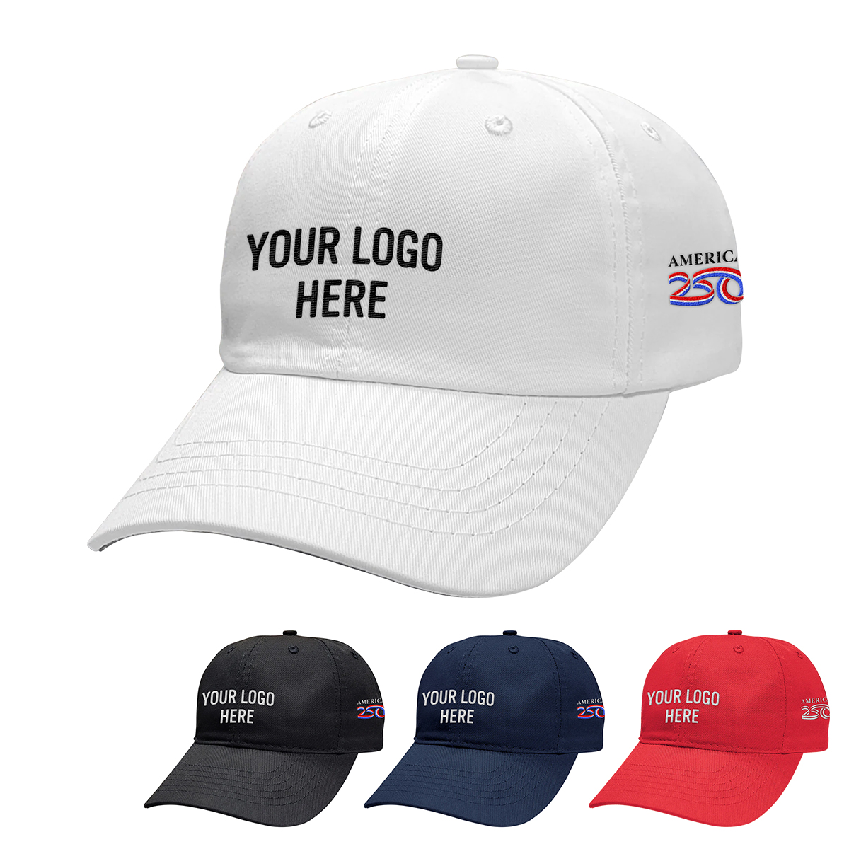 America250™ 6 Panel Unstructured Cap